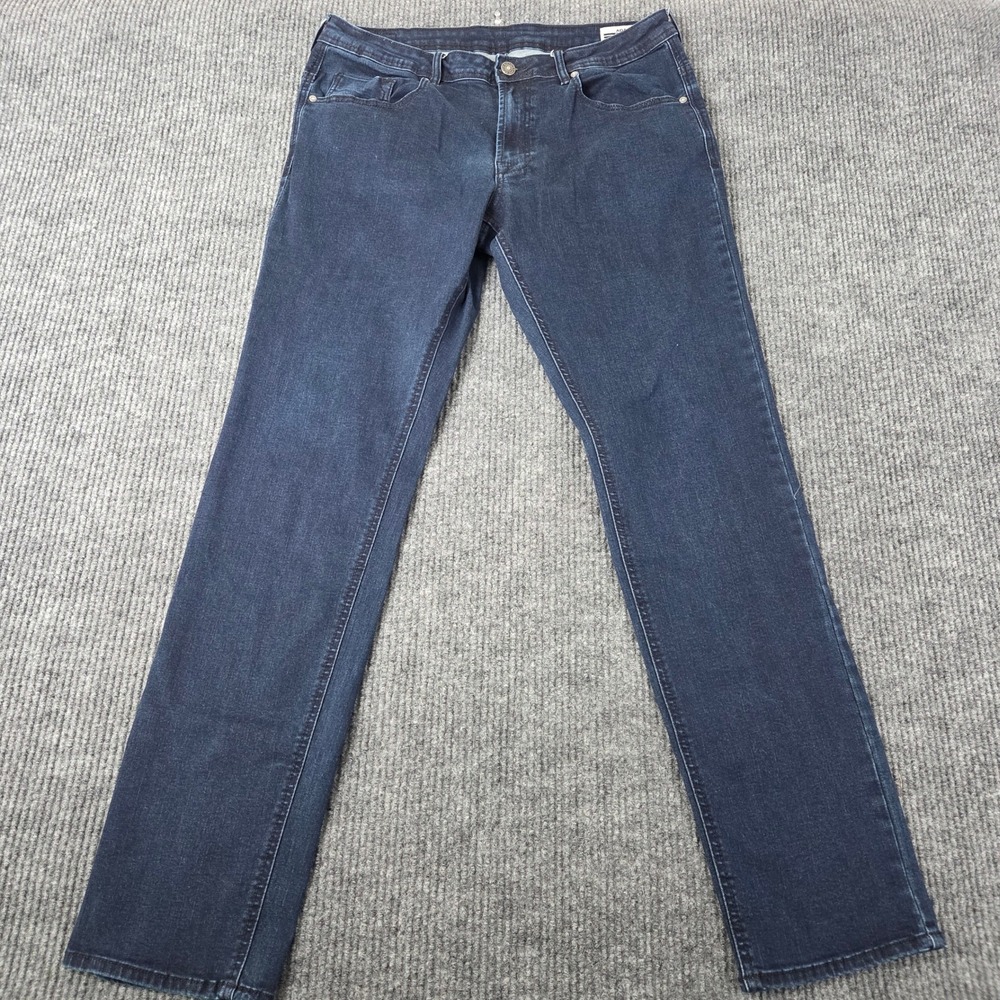 Buffalo David Bitton Adam Slim Stretch Dark Wash Jeans Mens Size 36x34